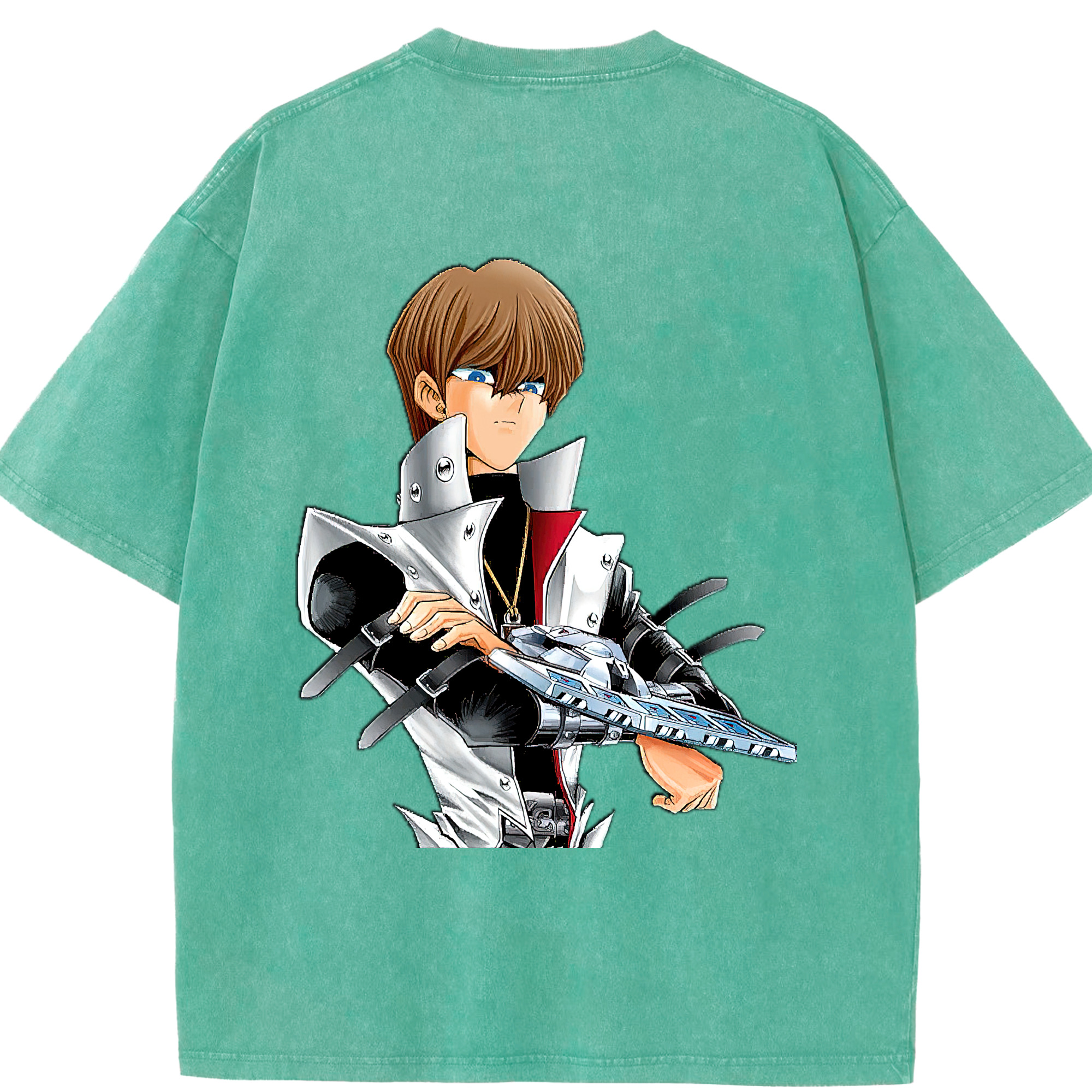 （画像用） 遊☆戯☆王 Yu-Gi-Oh! 綿100% ヴィンテージ風 半袖Tシャツ（背面プリント）
